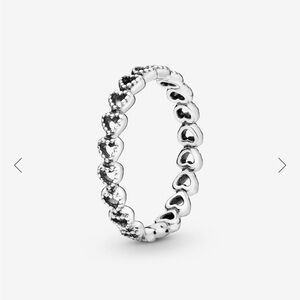 Pandora Elegant Silver Heart Ring